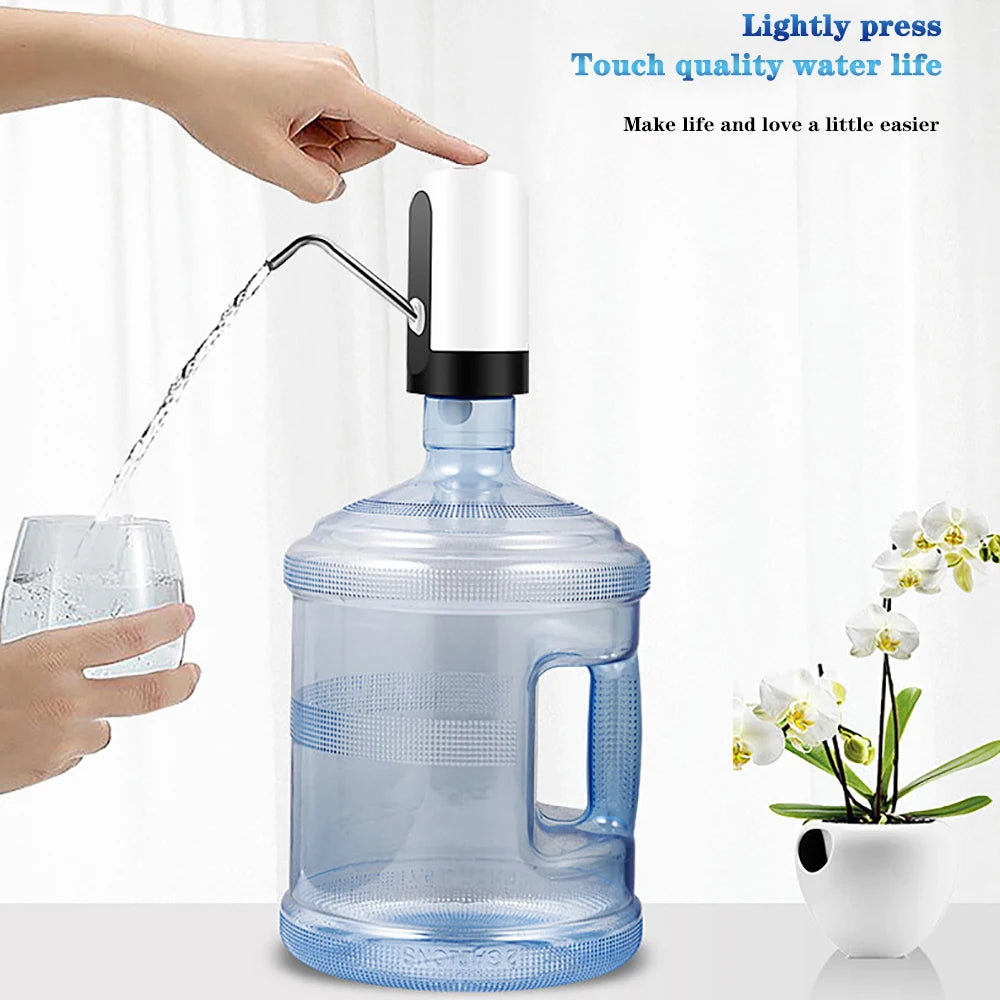 Water Bottle Pump USB Charging Automatic Electric Water Dispenser Pump Bottle Water Pump Auto Switch Drinking Dispenser