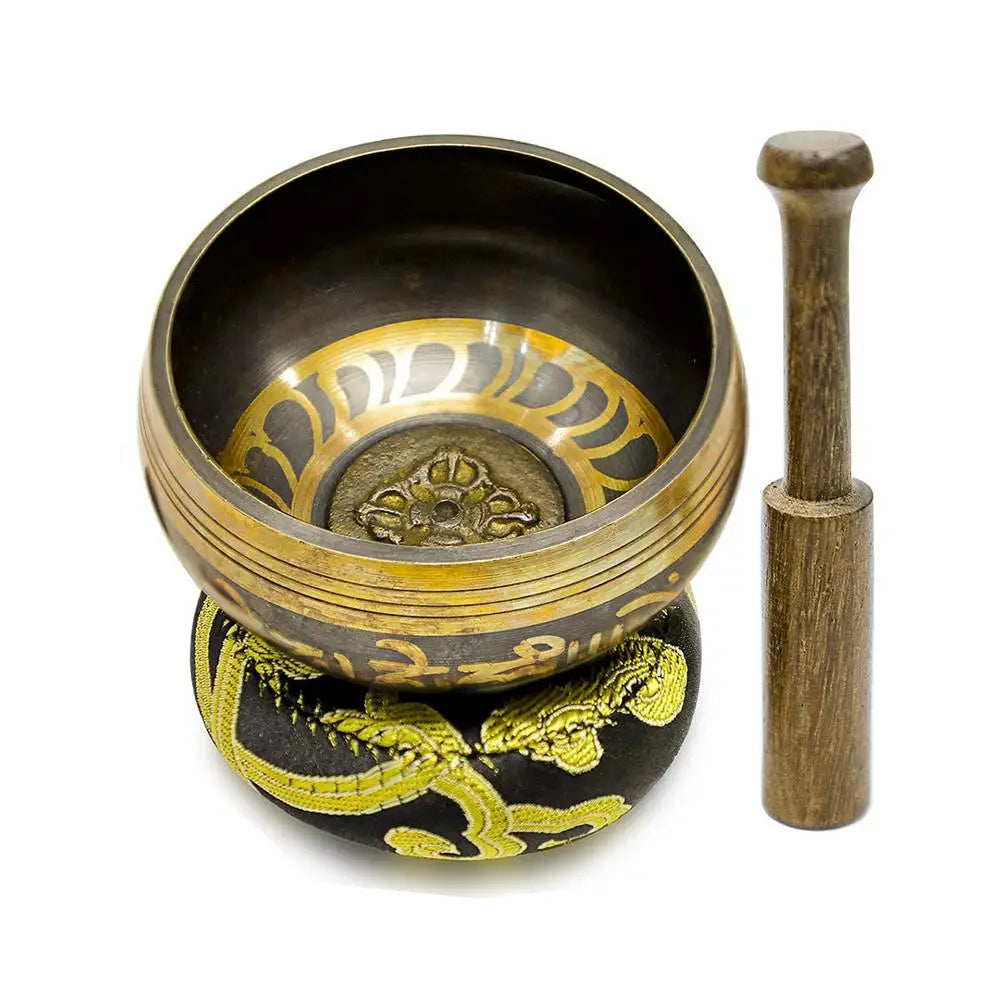 Nepal Handmade Bowl Tibet Buddha Sound Bowl Yoga Meditation Chanting Bowl Chime Brass Tibetan Singing Bowl For Music Therapy