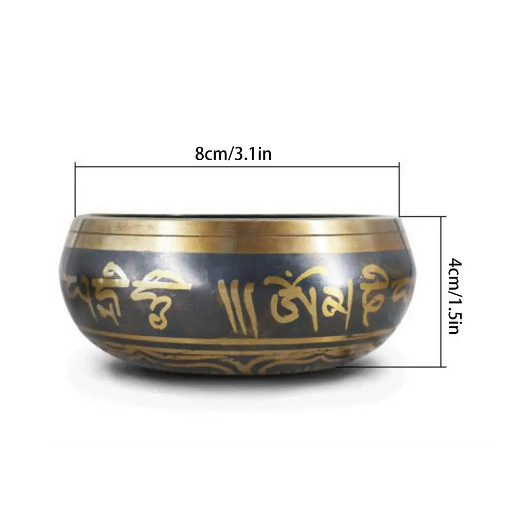 Nepal Handmade Bowl Tibet Buddha Sound Bowl Yoga Meditation Chanting Bowl Chime Brass Tibetan Singing Bowl For Music Therapy