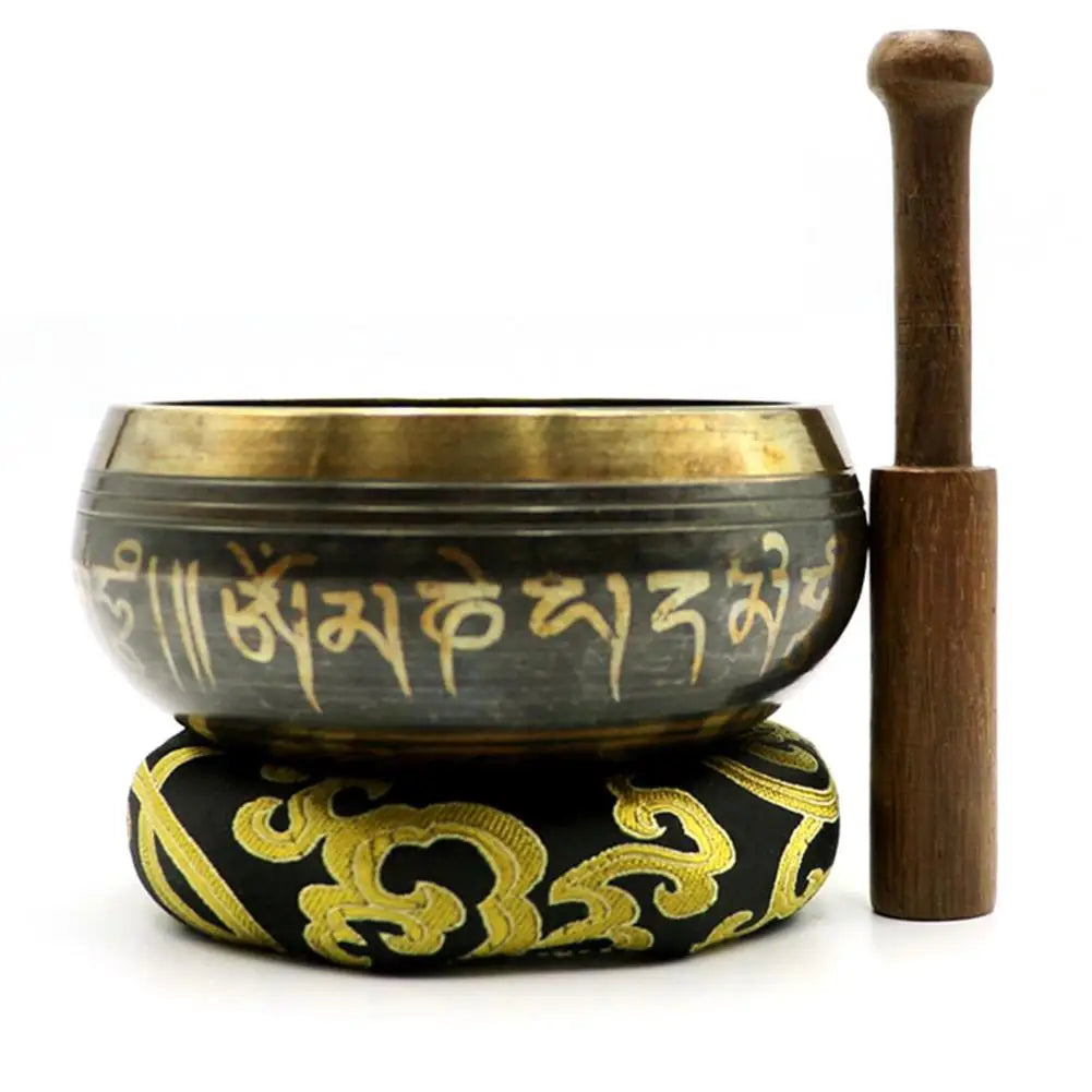 Nepal Handmade Bowl Tibet Buddha Sound Bowl Yoga Meditation Chanting Bowl Chime Brass Tibetan Singing Bowl For Music Therapy