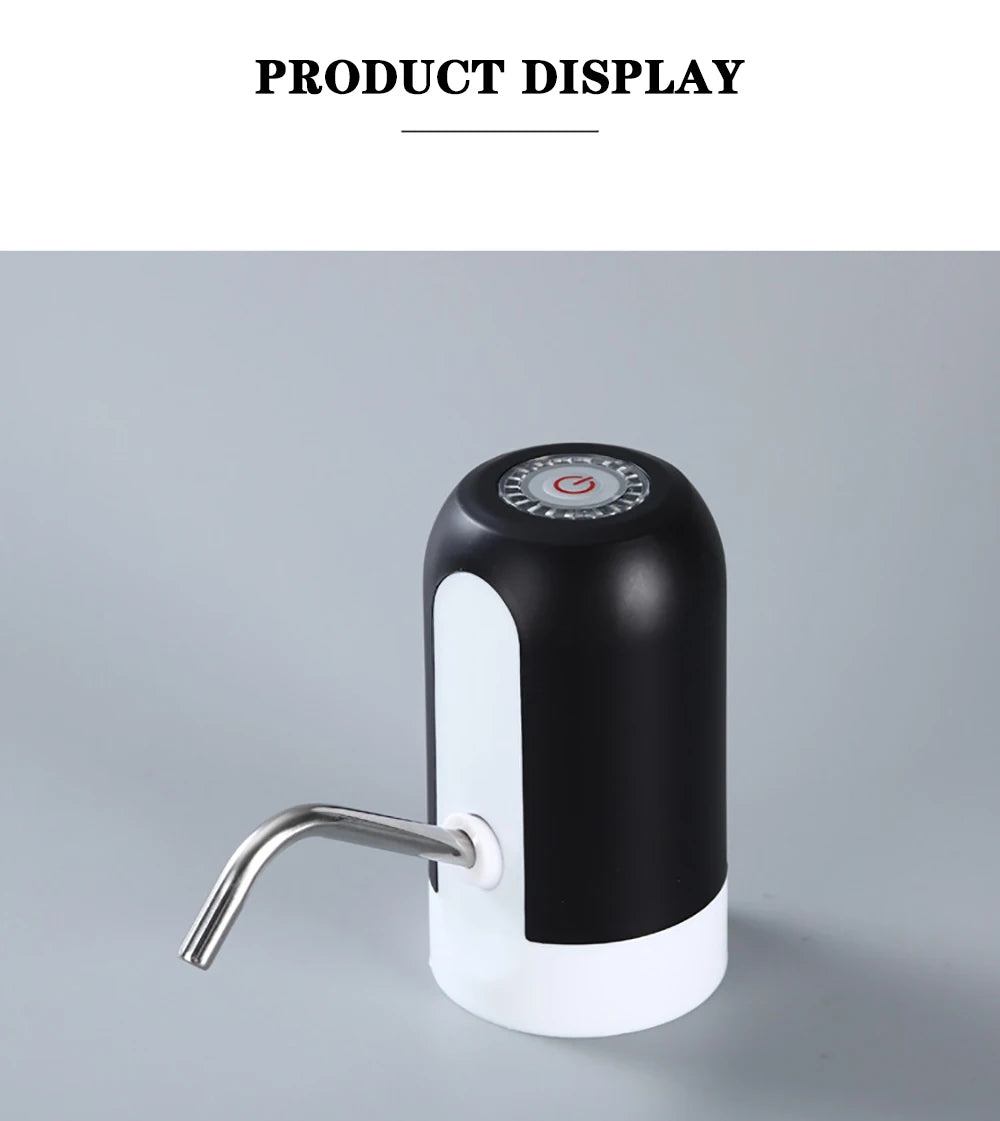 Water Bottle Pump USB Charging Automatic Electric Water Dispenser Pump Bottle Water Pump Auto Switch Drinking Dispenser