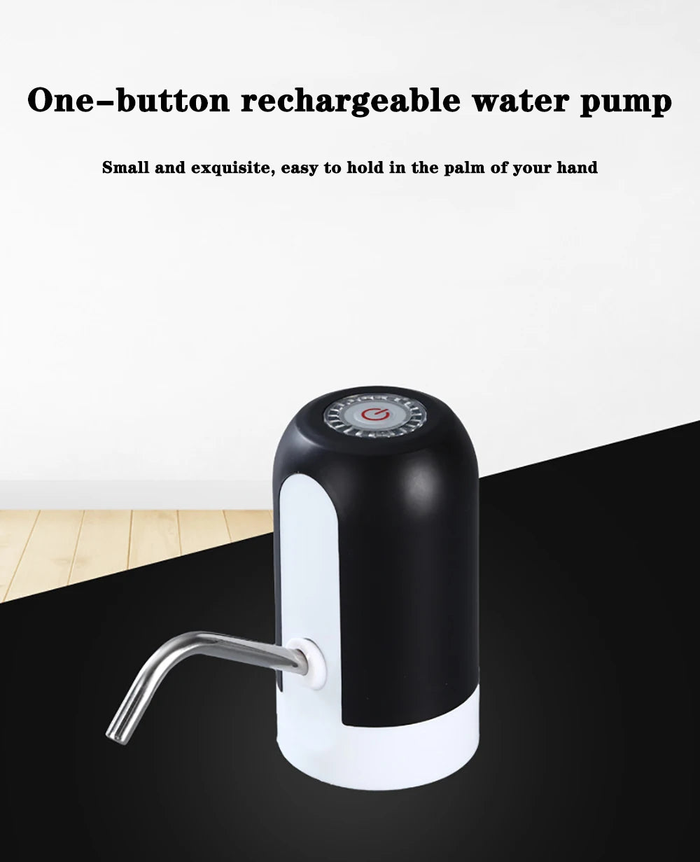 Water Bottle Pump USB Charging Automatic Electric Water Dispenser Pump Bottle Water Pump Auto Switch Drinking Dispenser