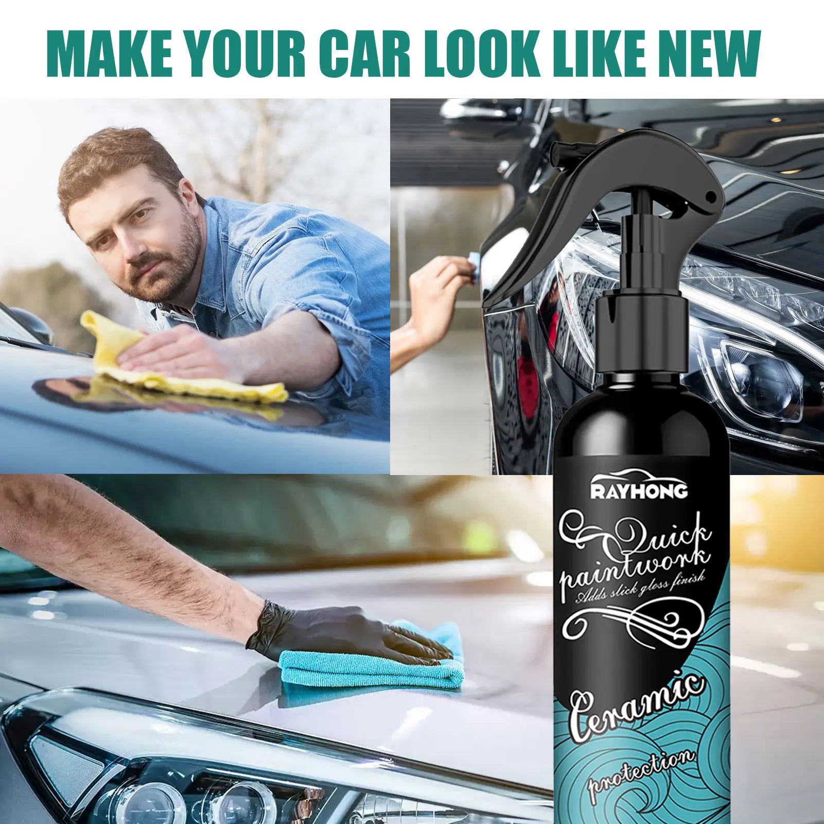 100ml Car Ceramic Coating Spray Hydrophobic Polish Nano Coating Agent Automotive Crystal Plating For Auto Scratch Repair Coating