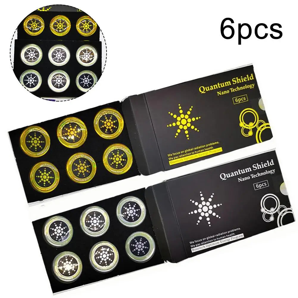 Quantum Anti Radiation Shield 5G EMF Protection - Phones Laptops - 6 Stickers Computer Radiation Protection Shield Sticker