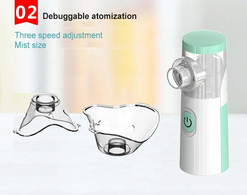 Outdoor Portable Nebulizer Silent Mesh Mini First Aid Kit Handheld Asthma Inhaler Atomizer Kids Adult Saving Emergency Device