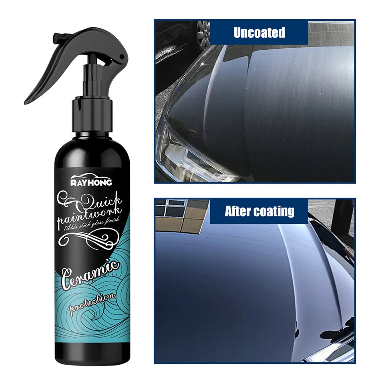 100ml Car Ceramic Coating Spray Hydrophobic Polish Nano Coating Agent Automotive Crystal Plating For Auto Scratch Repair Coating