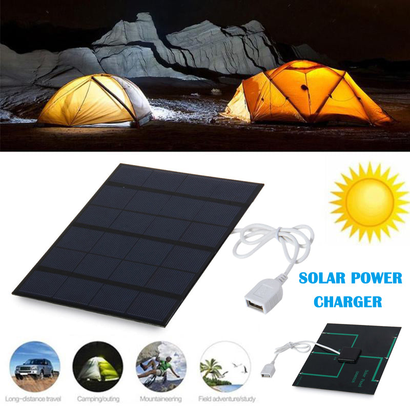 Solar Power Bank Portable Mobile Phone Charger For Outdoor Survival Camping