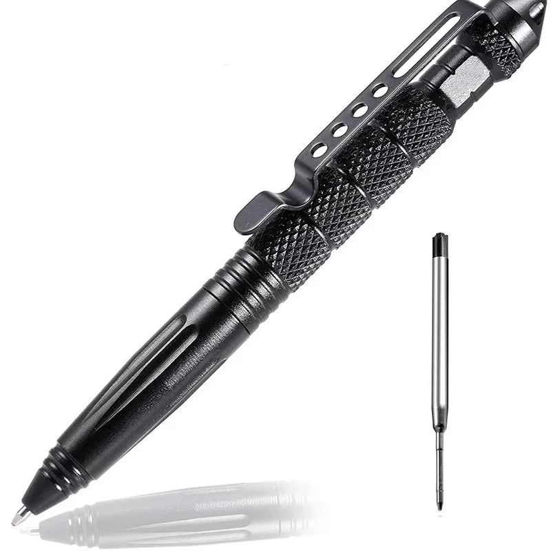 Military Tactical Pen Multifunction Aluminum Alloy Emergency Glass Breaker Pen Outdoor Camping Security Survival Tools