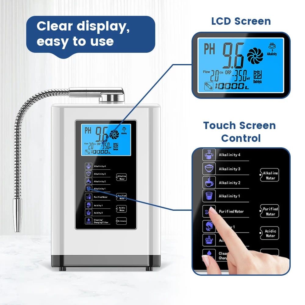 Alkaline Water Machine Ionizers PH Water Device Alkaline Water Dispenser 5 Plate Platinum Coating Alkaline Water Ioniser Machine