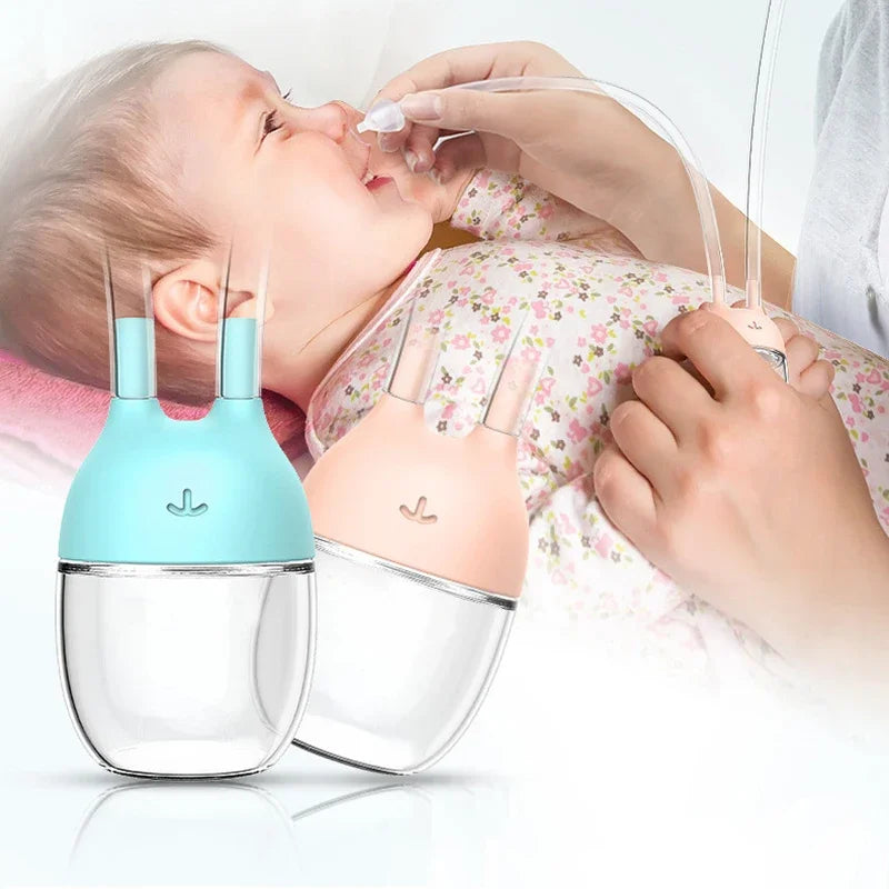 2024 Baby Nose Cleaner Nasal Aspirator Baby Mucus Remover New-born Hygiene Kit Mucus Runny Nose Inhaler Kids Healthy Care Stuff