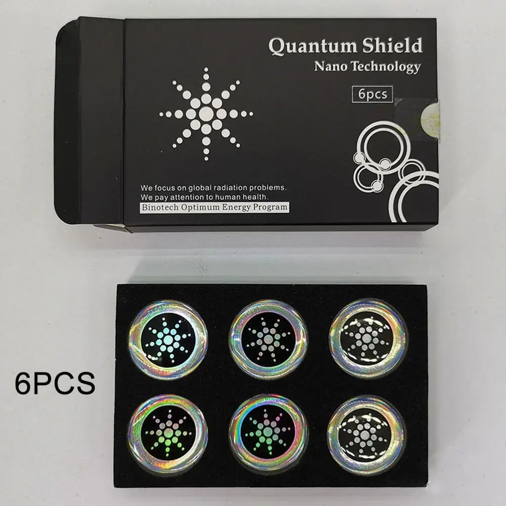 Quantum Anti Radiation Shield 5G EMF Protection - Phones Laptops - 6 Stickers Computer Radiation Protection Shield Sticker