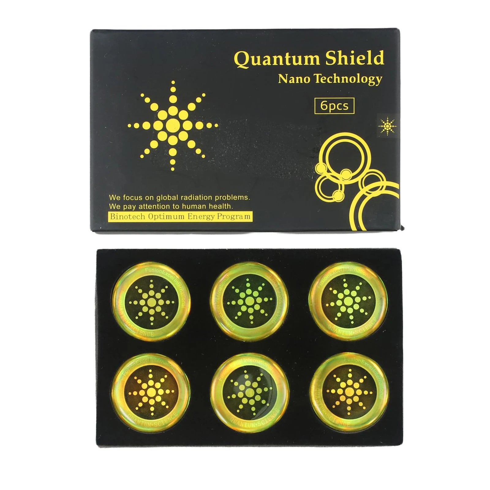 Quantum Anti Radiation Shield 5G EMF Protection - Phones Laptops - 6 Stickers Computer Radiation Protection Shield Sticker