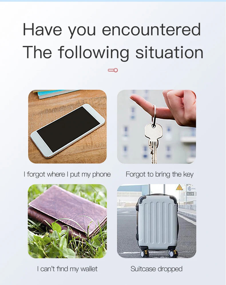 Xiaomi 2023 NEW Mini GPS Bluetooth 5.0 Tracker AntiLost Device Round Pet Kids Bag Wallet Tracking Smart Finder Locator