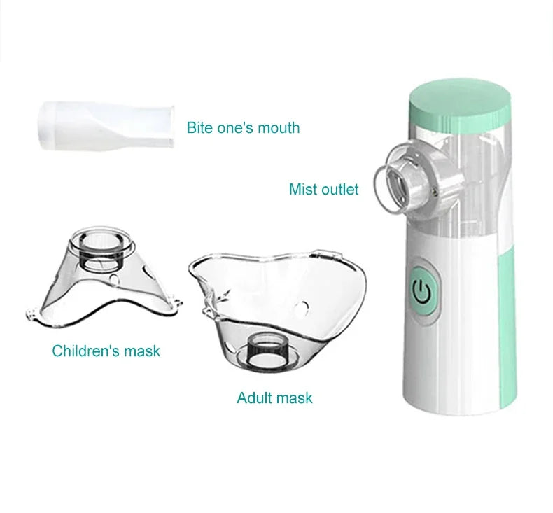 Outdoor Portable Nebulizer Silent Mesh Mini First Aid Kit Handheld Asthma Inhaler Atomizer Kids Adult Saving Emergency Device