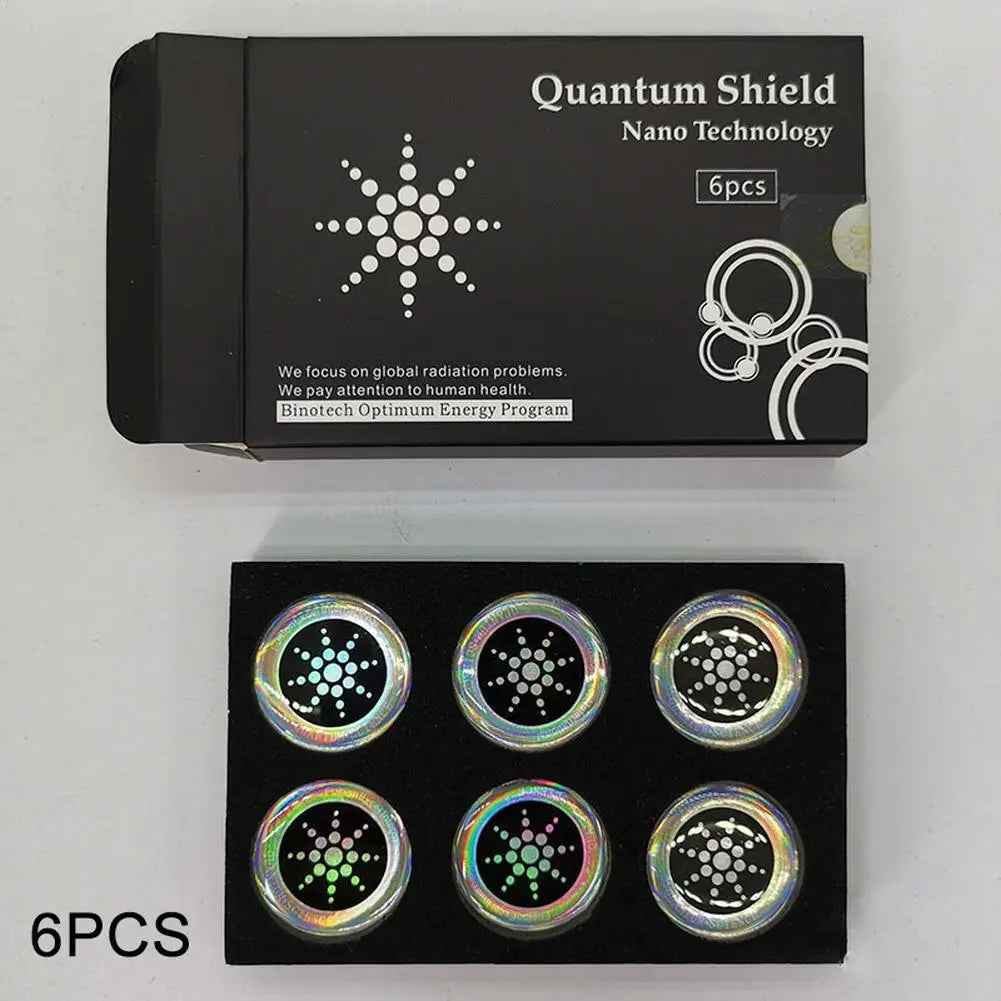 Quantum Anti Radiation Shield 5G EMF Protection - Phones Laptops - 6 Stickers Computer Radiation Protection Shield Sticker