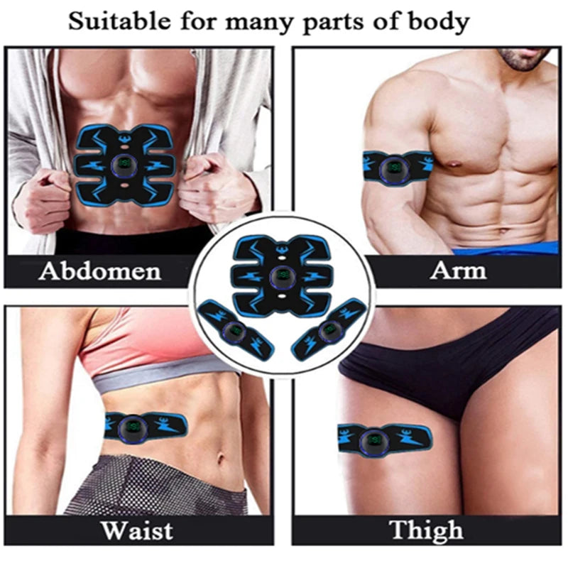 Remote Controller EMS Muscle Stimulator Smart Electric Fitness Abdominal Training Weight Loss Stickers Body Slimming Massager