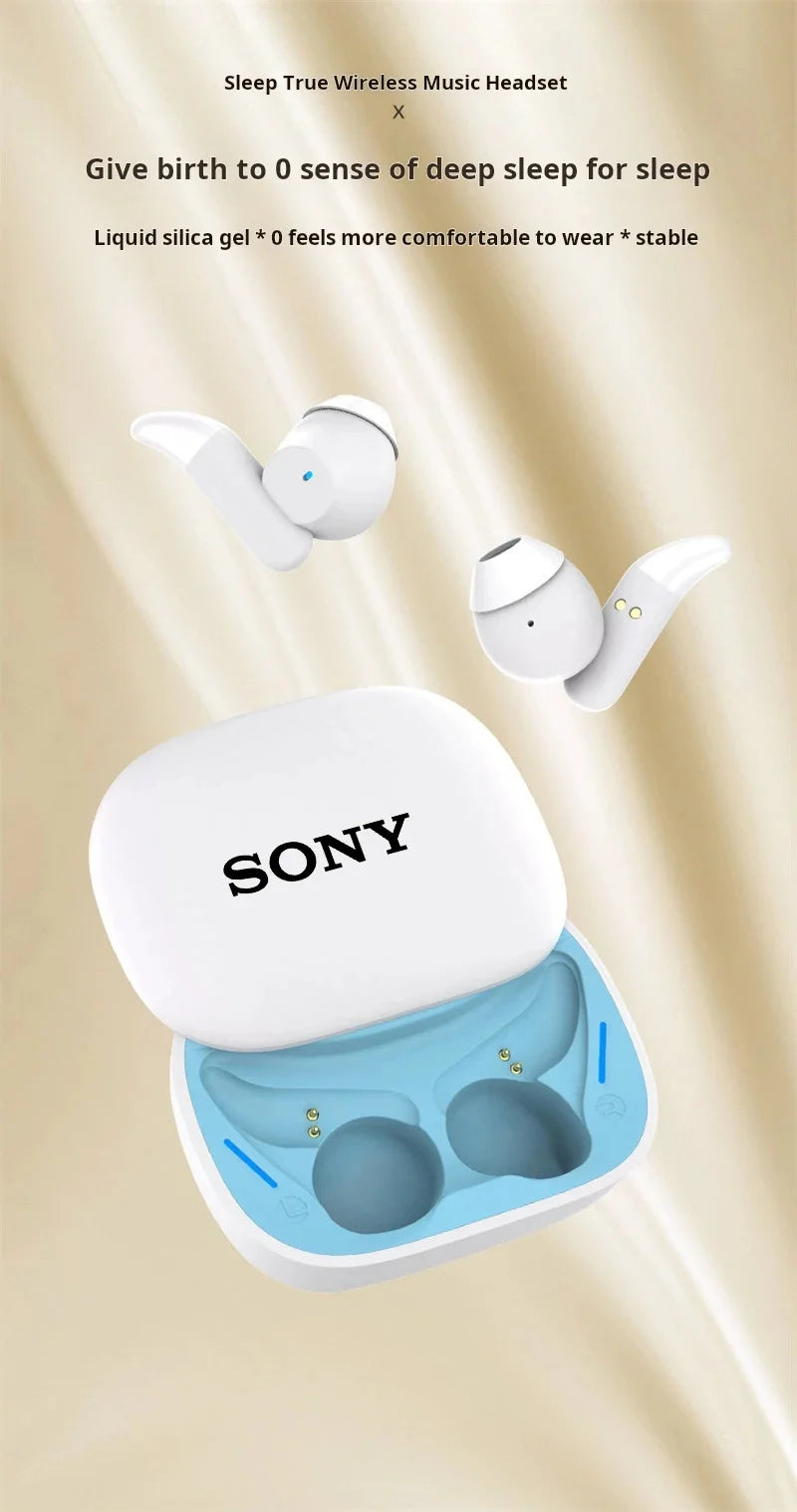 Sony Wireless Bluetooth Headphone In-ear Earplugs Sleep Noise Reduction Sliding Cover Headset Sports/Gaming Earphones With Mic