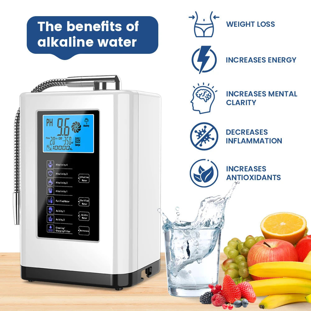 Alkaline Water Machine Ionizers PH Water Device Alkaline Water Dispenser 5 Plate Platinum Coating Alkaline Water Ioniser Machine